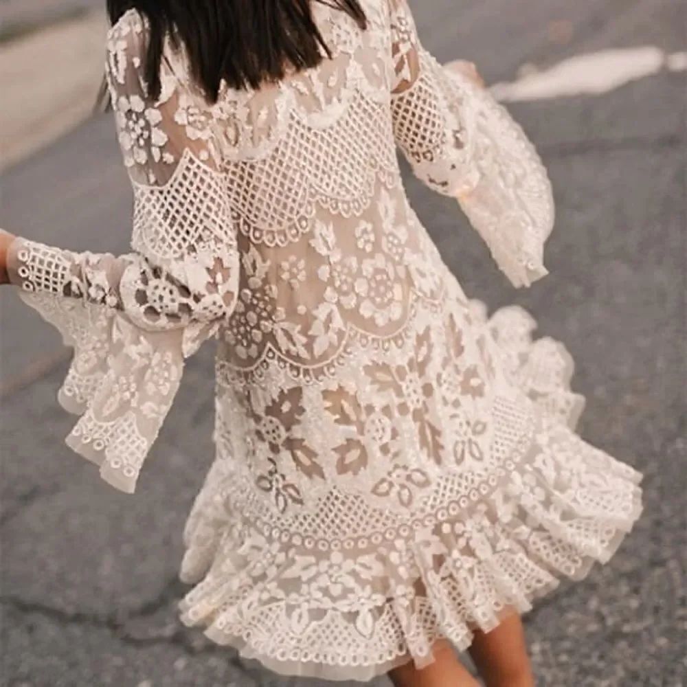 BHLDN Needle & Thread Snowdrop Mini Dress - Picture 5 of 13